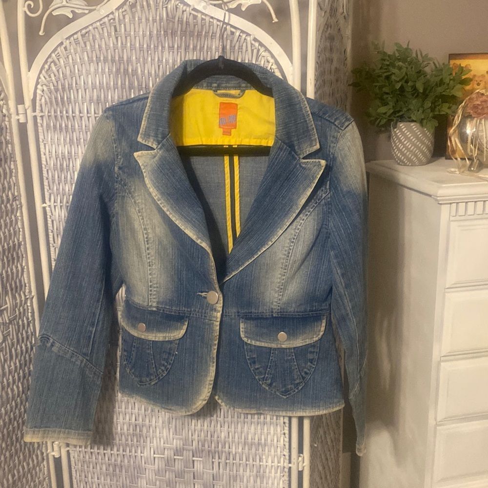 Ameo Jeans Blue Jean Jacket Size S